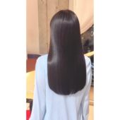 ワンレンロング×髪質改善トリートメント